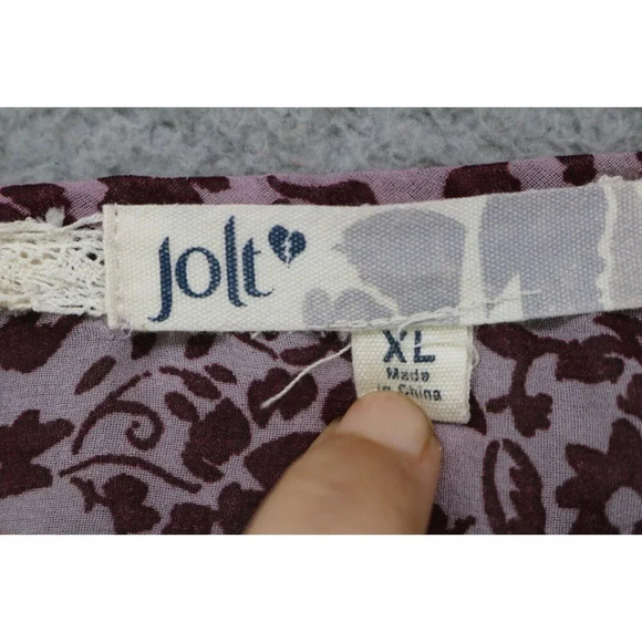 Jolt Long Bell Sleeves Sheer Blouse-Size XL - Picture 4 of 9